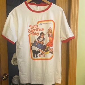 NWOT Let’s sacrifice Toby ringer tee